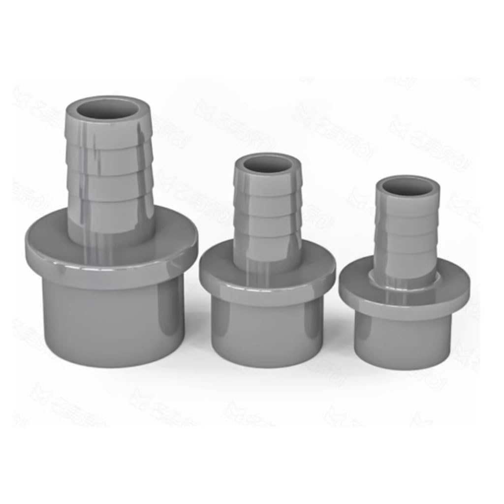 4 Pcs OD 20-25mm UPVC External Thread Hose Quick Connector Hard Plastic Tower Adapter, Suitable For Aquariums, Water Tanks, Bathtubs (gray)(20mm*14mm)