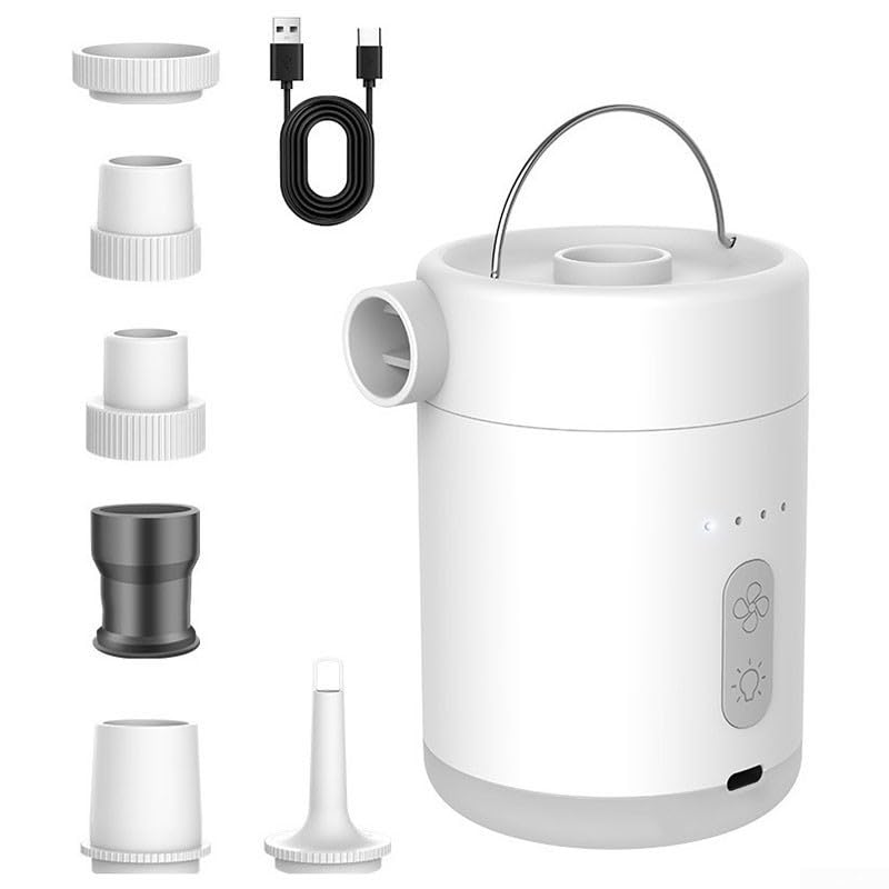 Mini bomba de aire portátil, bomba de aire inalámbrica para inflar rápidamente equipo al aire libre, colchón de aire, almohadilla de dormir, almohadas de aire, anillos de natación, bolsas de vacío