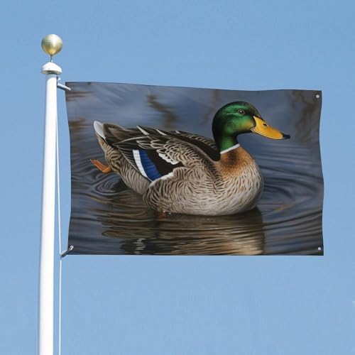 Drapeau canard colvert robuste en polyester durable avec œillets de fixation stables - 6