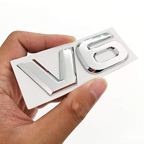 V6 Car Logo Sticker Emblem Auto Badge Decal For V6 Mercedes For BMW For Audi For Ford For Nissan For Toyota For Honda Styling Accessories