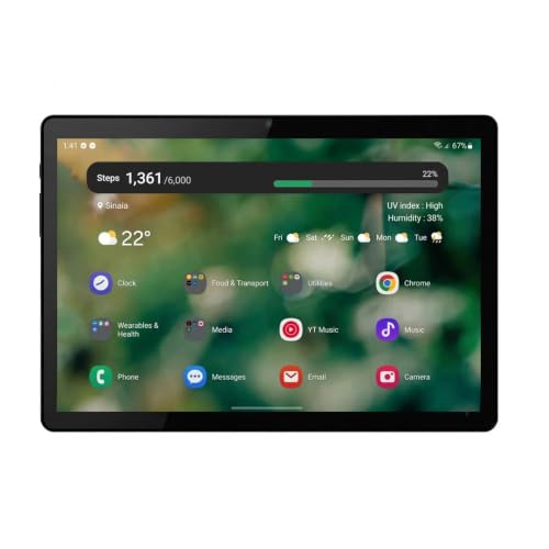 Image of DOMO Slate SL40 10 Inch 4G Android Tablet, 4GB RAM + 32GB inbuilt Storage, 1TB Expandable, Dual SIM Slot, Octa Core CPU, GPS, Bluetooth, RC for Students (Grey)
