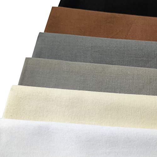 Misscrafts 7pcs Quilting Fabric 100% Cotton Craft Fabric Bundle Squares Fat Quarters 18