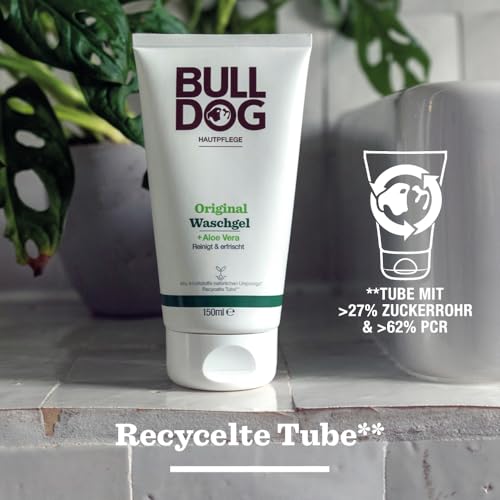 BULLDOG – Hautpflege für Männer | Original Waschgel | Feuchtigkeitsspendende & beruhigende Gesichtsreinigung | 150 ml