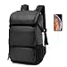 Produktbild Srotek lässig Rucksack Herren Mehrzweck Laptop Rucksack 17,3 Zoll Großer Schulrucksack wasserdicht Rucksäcke Business Damen Backpack Daypack mit USB-Ladeanschluss für Reisen/Schule/Arbeit, Schwarz