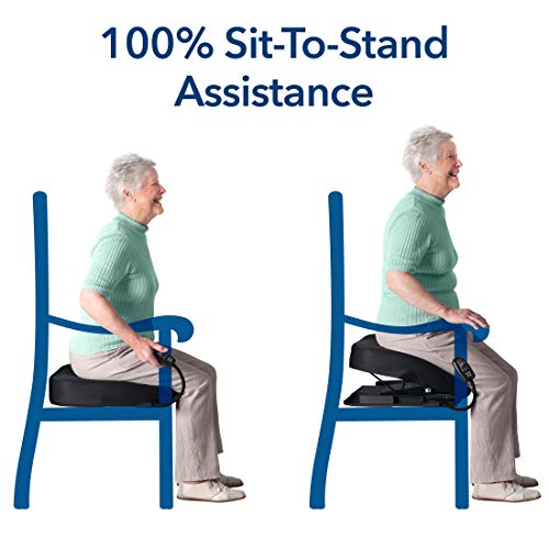 Carex Premium Power 20 inch Chair Lift for Stand Assist - Chair Lift Assist Devices for Easy Lift Assist - Fully Electric Power Seat for 100% Sit to Stand Lift Supports up to 300 lbs