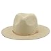 Gold Belt Decorative Straw Hat Beach Panama Cap Men Women Outdoor Wide Brim Hat Jazz Caps