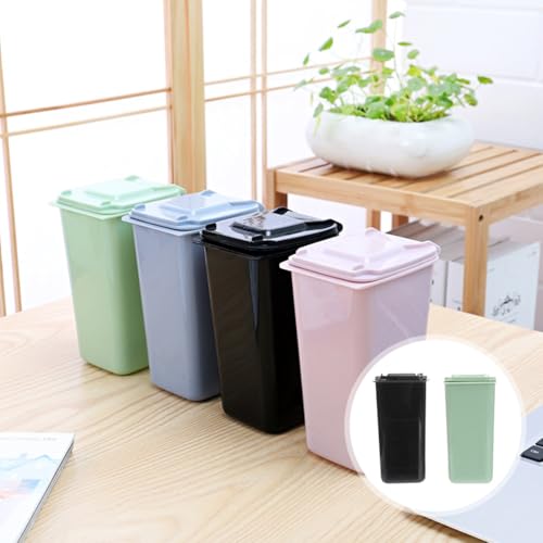 Caneca de basura mini de escritorio, 2 piezas miniatura 5