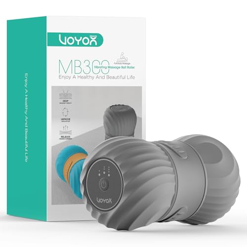 Boule de massage électrique en silicone MB300 gris rechargeable avec 4 modes