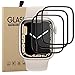 Young & Ming Pellicola Vetro Temperato Apple Watch Series 7 45mm,[3 Pezzi] Durezza 9H Copertura Completa Anti Graffi Protezione Schermo per iWatch 45mm Series 7