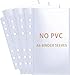40 Pack 80 Pockets Budget Sheet Protector Sleeves for A6 6 Ring Binder, Ultra-Clear Cash Binder Sleeves, Double-Sided, Top Loading Sheet Protector for Budget Sheet, Currency Collection,3.5x5 Photos
