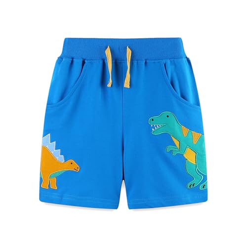 Toddler Boys Dinosaur Camouflage Shorts Drawstring Pockets Kids Cute Casual Athletic Short (c-A, 4-5 Years)