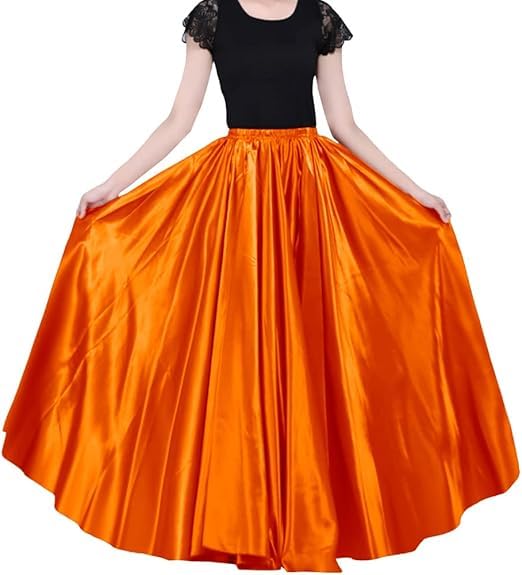 Image of Radhika 'n' Dhaanya creation Women's Silk Fabric Double Umbrella Lehenga Skirt Flare 8 to 9 mtrs.