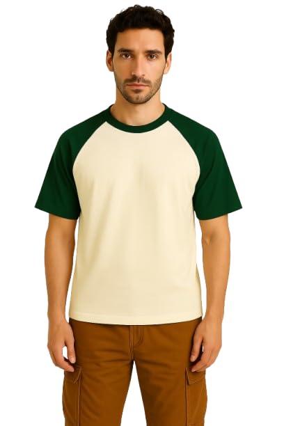 Image of KG3 Men's Regular Fit Round Neck Half Sleeves Solid Casual Wear T-Shirt I Unisex Regular Cotton Combo of 2 Solid Color Tshirt