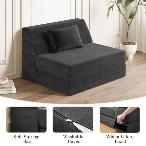 Luoxiao Folding Sofa Bed Convertible Sleeper Chair の商品画像 3