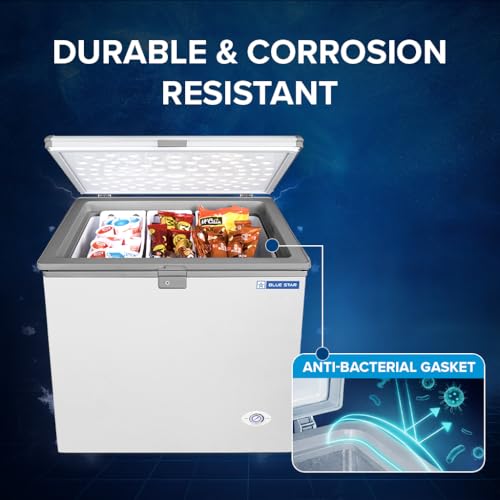 Image of Blue Star HT3-N230, 230 Liter Hard Top Single Door Deep Freezer (215 Liter, White, 3-star)