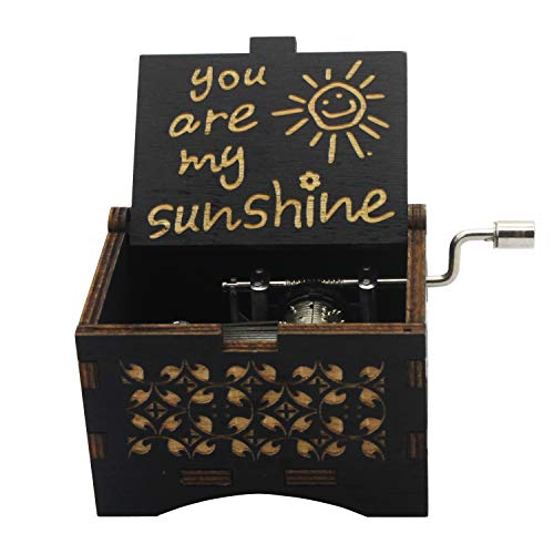 VACTER Wooden Music Box You are My Sunshine for Daughter Son Wife Dad