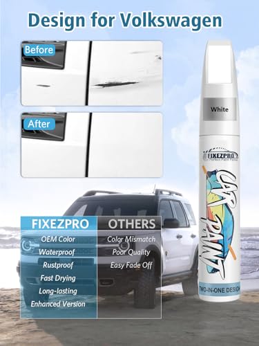 Image of LC9X /2T Deep Black Pearl Touch Up Paint for Volkswagen, Exact Color Match Car Paint Scratch Repair Remover Pen Kit Quick & Easy Fix Vehicle Chips and Automotive Nicks Scuff