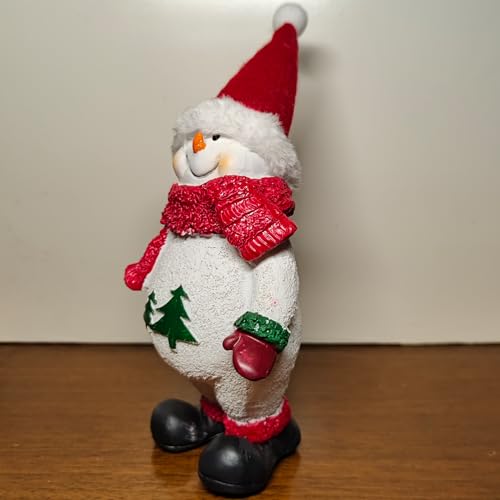 Snowman-Statue-Christmas-71-H-Snowman-Figurine-Decorations-with-Red-Cap-Resin-Home-Indoor-Decorative-New-Year-Best-Gift Snowman Statue Christmas 71 H Snowman Figurine Decorations with Red Cap Resin Home Indoor Decorative New Year Best Gift