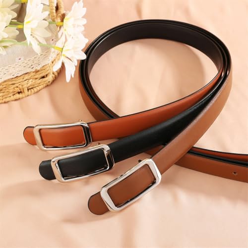 Women Luxury Double Sided Belt Fashion Casual Versatile Elegant Dress Denim Pants Accessory4