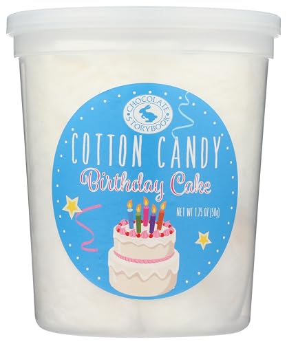 Birthday Cake Gourmet Flavored Cotton Candy – Unique Idea for Holidays, Birthdays, Gag Gifts, Party Favors