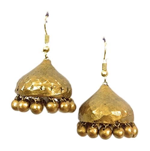 See full amazon price history chart for Sanaas Terracotta Handmade Jewellery in hanging jhumkas in Gold Sanaas Terracotta Handmade Jewellery in hanging jhumkas in Gold (B09X1CFK5Y) Amazon Price History, Amazon Price Tracker