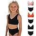 Girls High Waisted Swimsuits Ruched Cross Front Bikini Sets Two Piece Bathing Suit Beach Swimwear for 3-14 Years