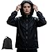 ADUDVLO Leichte Regenjacke Damen, Regenjacke Damen Wasserdicht Atmungsaktiv, Fahrradjacke für Frauen Fahrrad Sport Outdoorjacke (DE/NL/SE/PL, Alphanumerisch, M, Regular, Regular, Schwarz)