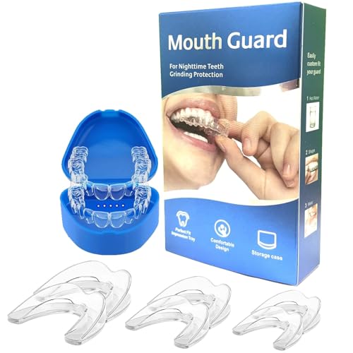 MouthGuard for Grinding Teeth at Night, 3 Sizes, Teeth Grinding Mouth Guard for Sleep, Mouth Guard...