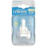 Dr. Brown's - Natural Flow Standard Y-Cut Silicon Nipples 9m+ - 2 Pack