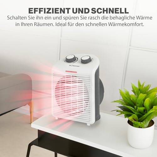 Chauffage electrique compact Bomann pour réchauffer rapidement votre bureau ou chambre
