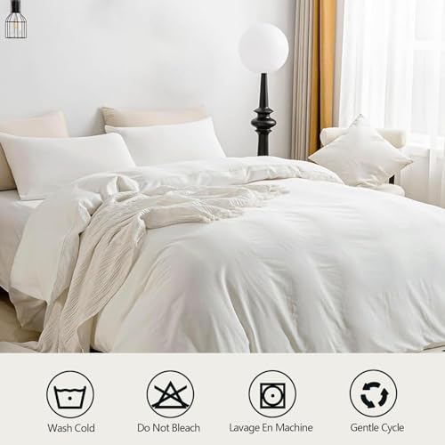 Housse de couette fermeture éclair 140x200 microfibre anti-plis