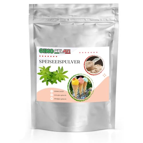 Gino Gelati Waldmeister fruchtiges Eis Speiseeis Pulver 10 Kg, verschiedene Geschmackssorten, schnelle und einfache Zubereitung, für Gastronomie und private Küche, Made in Germany