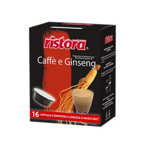 I0394 Café y Ginseng Compatible con Lavazza A Modo Mio 64 Cápsulas