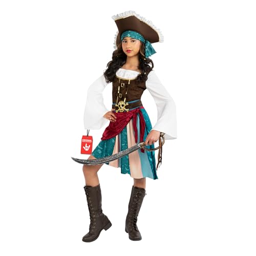 Disfraz de Capitán Pirata para Niñas miniatura 1