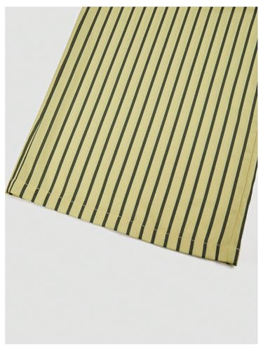 GORGLITTER Women's Gaucho Y2k Striped Wide Leg Baggy Pants Oversized Drawstring Waist Trousers4