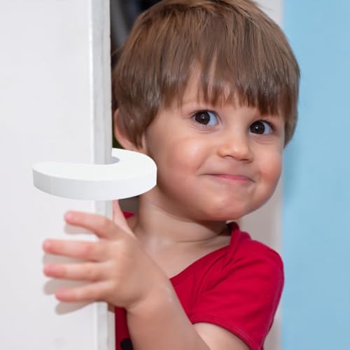 Image of Door Pinch Guard & Stopper - 4pc Soft Foam Door Guards for Safety & Protection