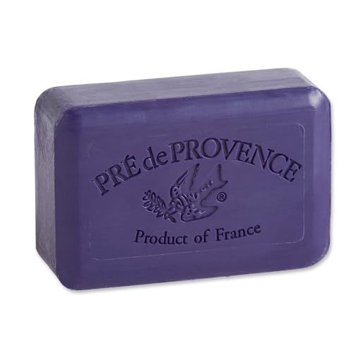 Image of Pre de Provence Artisanal Soap Bar, Enriched with Organic Shea Butter, Natural French Skincare, Quad Milled for Rich Smooth Lather, 8.8 Ounce, Black Currant