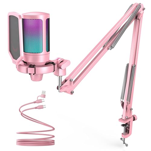 Amazon.co.jp: FIFINE USB コンデンサーマイク RGB光り カーディオイド