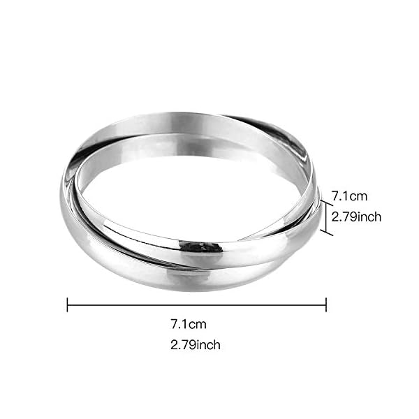 Jones-New-York-Plain-Silver-Three-Intertwined-Bangle-Bracelet Jones New York Plain Silver Three Intertwined Bangle Bracelet