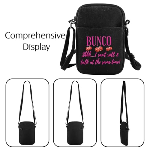 Funny Bunco Prize Gift Can't Talk and Roll at the Same Time Crossbody Bag Bunco Dice Game Gift2