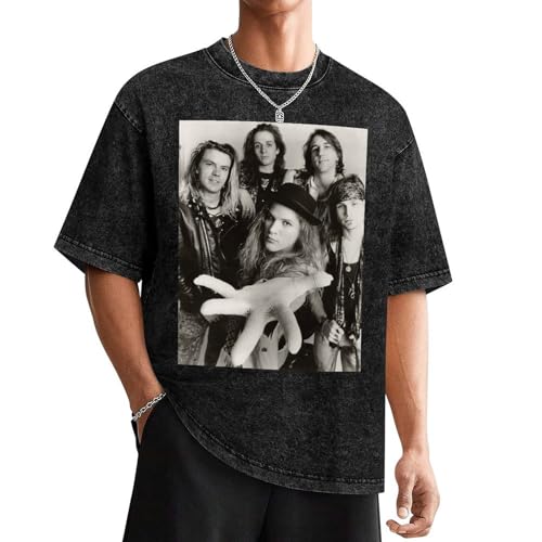 Mother Music Love and Bone Men's T-Shirt Short Sleeve Crewneck Shirts Casual Tees Novelty Shirts Black XL