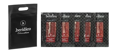 Paleta de Bellota 50% Raza Ibérica. Pack 5 sobres de 100 g loncheada corte tradicional. Elaborado artesanalmente. Paletilla Ibérica Bellota. Extremadura. BERIDICO
