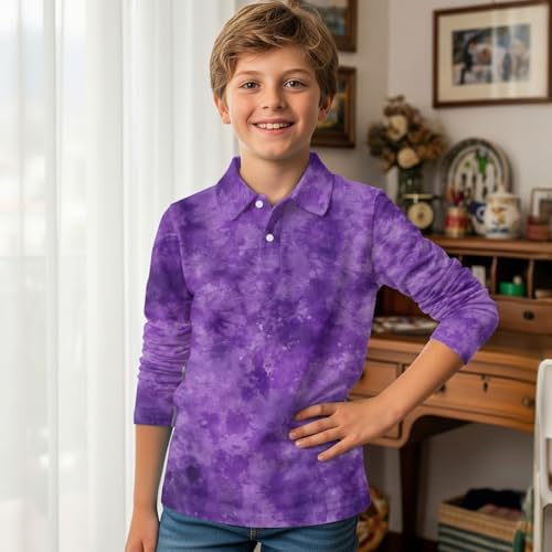 HUIACONG Kids Shirts Boys Golf Shirts Children Tops for Girls Undershirts3