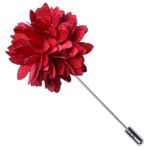 Image of GUSLESON 3.15 inch(8cm) Mens Floral Tie and Lapel Pin Necktie Hankerchief Cufflinks Set for Men