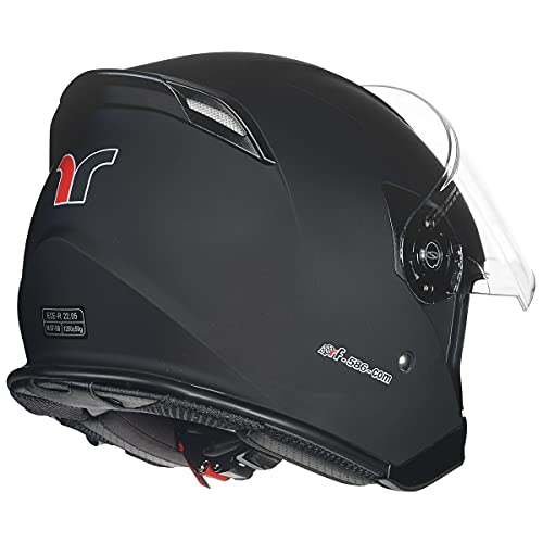 ?Bluetooth Klapphelm Motorradhelm Conzept Jethelm Crosshem Integralhelm Sonnenvisier Helm rueger?, Farbe:Black, Größe:S (55-56)