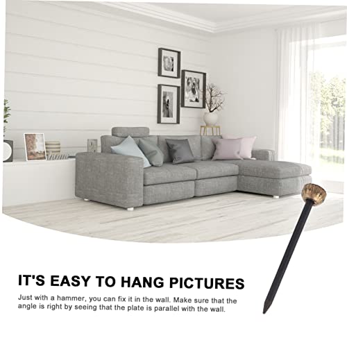 Image of 50Pcs Picture Hangers Hooks for Wall Heavy Duty Frame Hooks Home Hardware Hanger Accessories for Photo and Artwork Display Easy Mounting