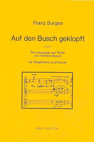 Battuto al busch per canto, 2 clarinetti e 2 fagotte: per canto e pianoforte.