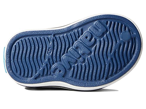 Native Shoes Boy's Miles Print (Toddler/Little Kid) Frontier Blue/Shell White/Shell Lightning 7 Toddler M #TOP18