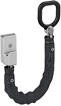 BASI Door chain with scratch protection, with union ring for handles, steel chain with coating, door lock for apartment door, front door, additional security, burglary protection