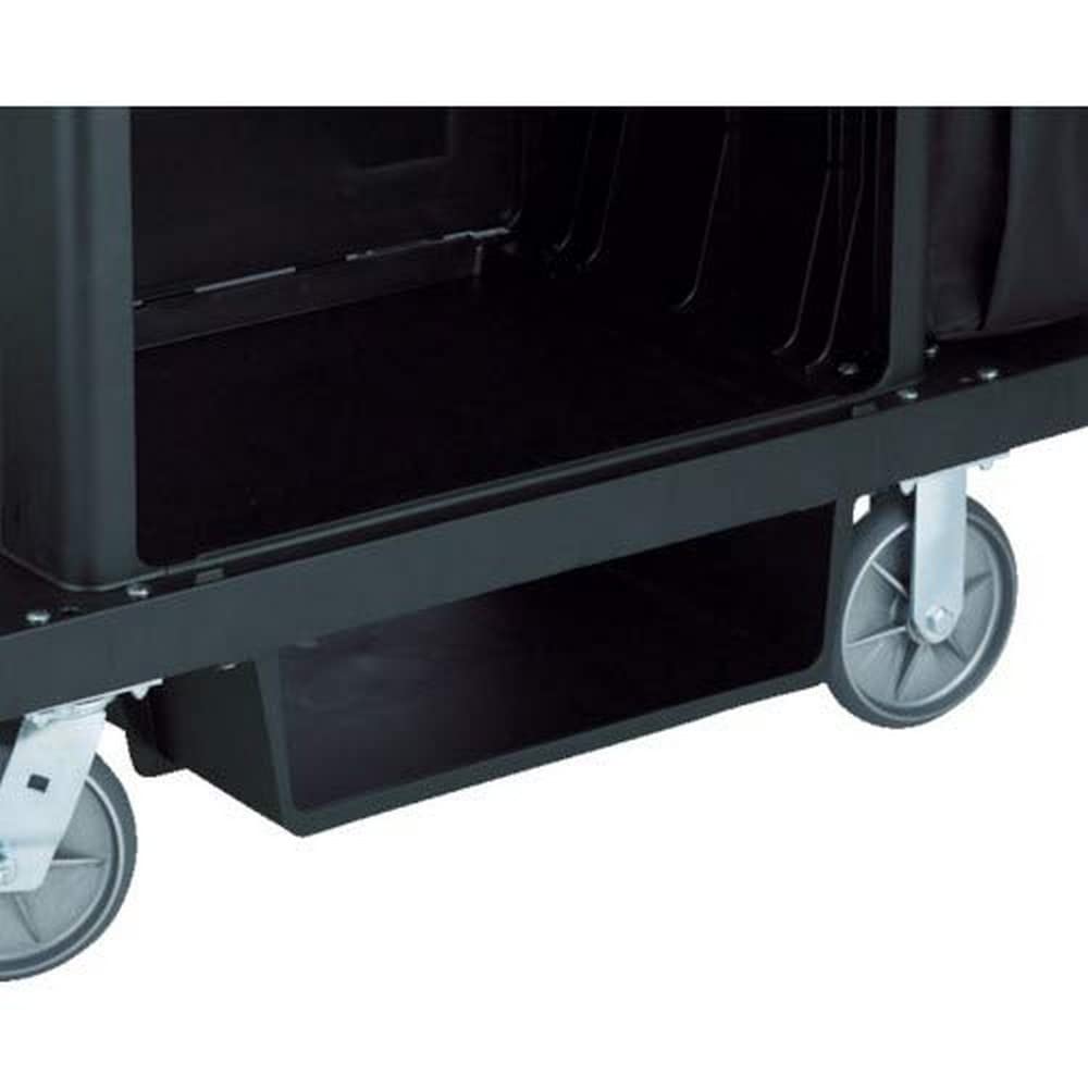 RubbermaidCommercial Under Deck Shelf Kit for Full Size and Compact Housekeeping Carts, Black, 6-11/16-Inch Height, 25-3/8-Inch Length X 21-Inch Width (FG619600BLA)